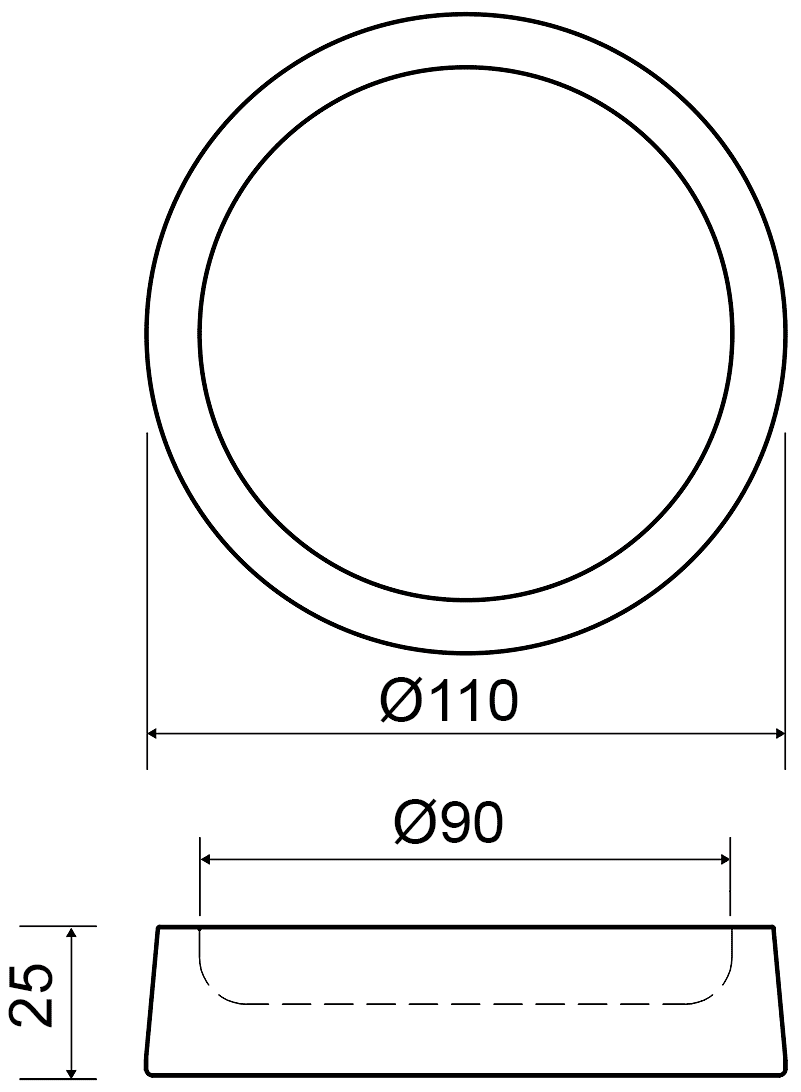 Bemeta Gamma 145608320 Мыльница настольная круглая (чёрный)