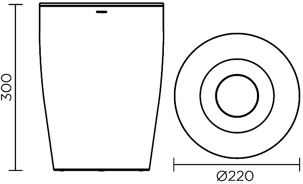 Cosmic Next 257.61.02  Ведро (серебро)