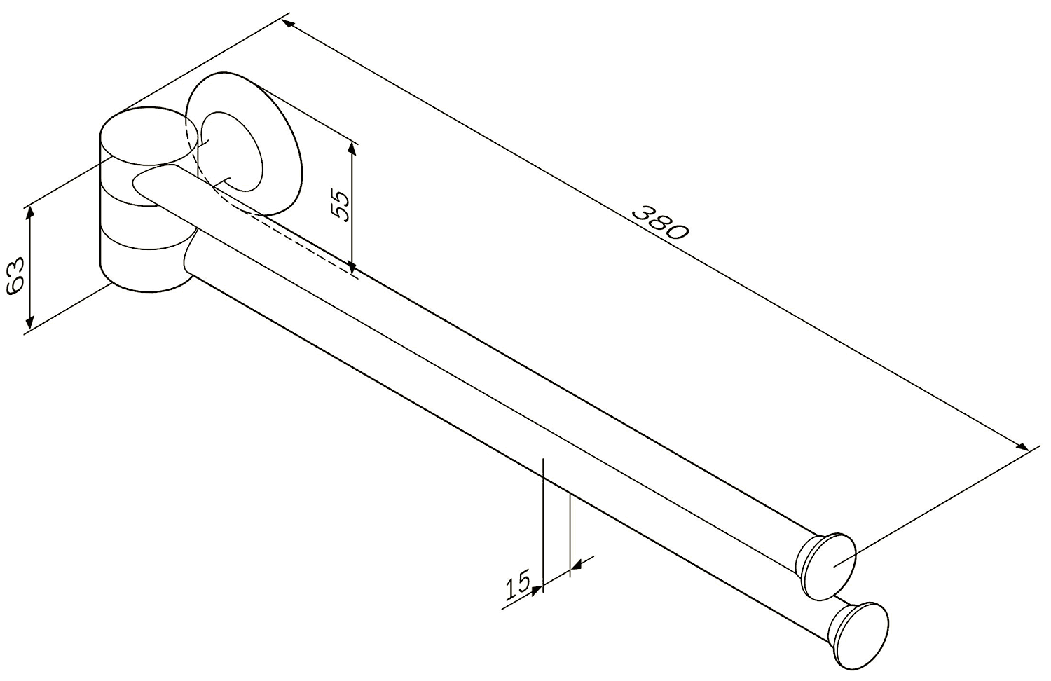 AM·PM Like A8032600 Полотенцедержатель 2-ой поворотный