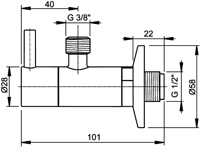 Alcaplast ARV001 Угловой вентиль 1/2"x3/8" с фильтром