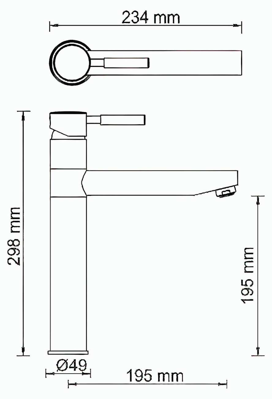 WasserKraft Wern 4207 Смеситель для кухни (сталь)