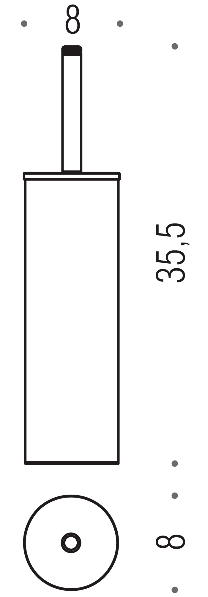 Colombo Basic B2706 Ёршик напольный