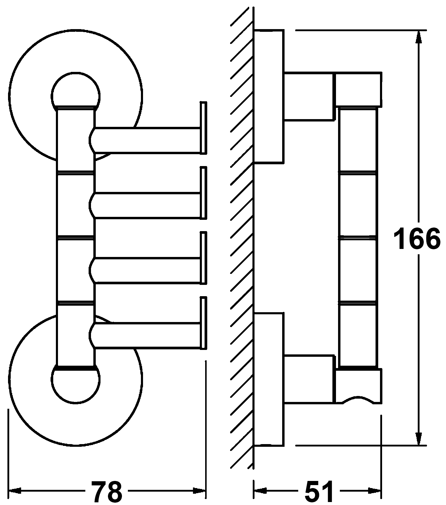 ArtWelle Harmonie HAR011 Крючок четверной поворотный