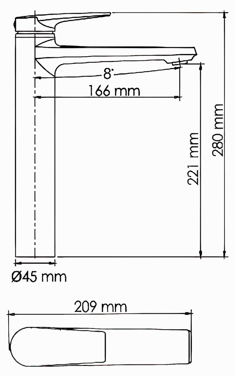 WasserKraft Aisch 5503H Смеситель для свободностоящей раковины (золото)