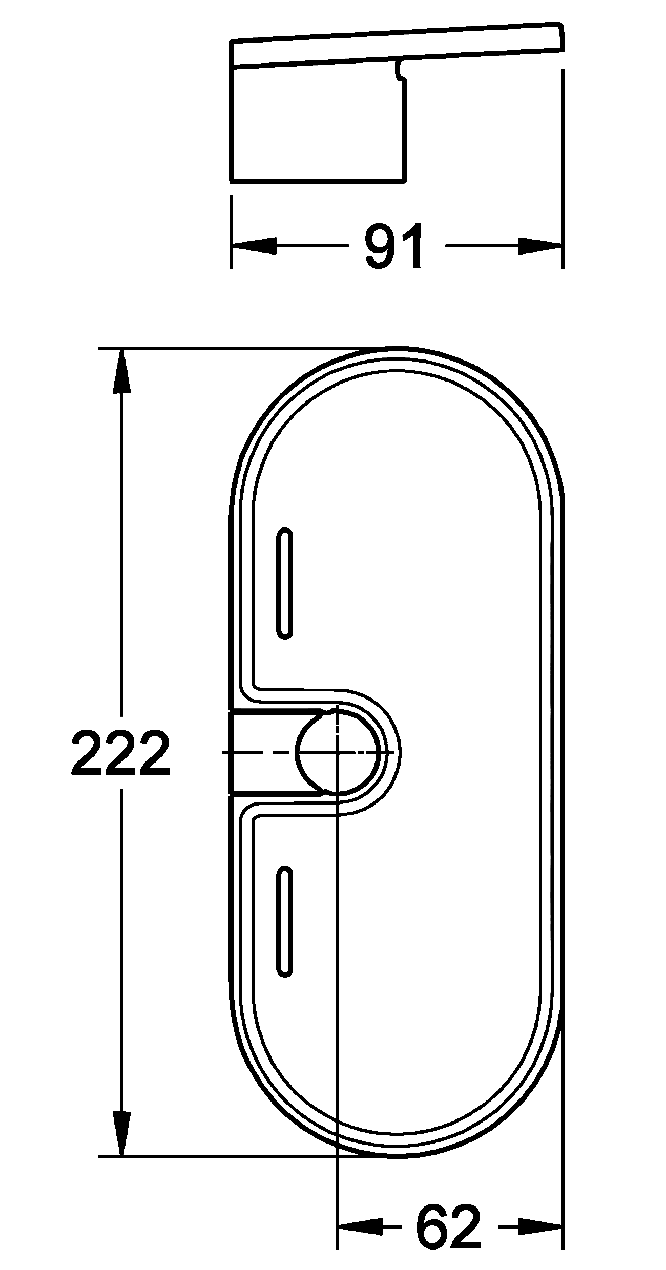 Grohe EasyReach 27596 000 Полочка для душевой штанги Ø22 мм