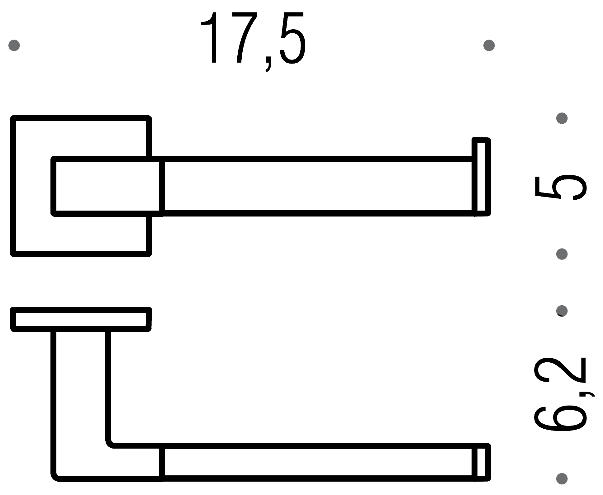 Colombo BasicQ B3708 DX Держатель туалетной бумаги (правый)