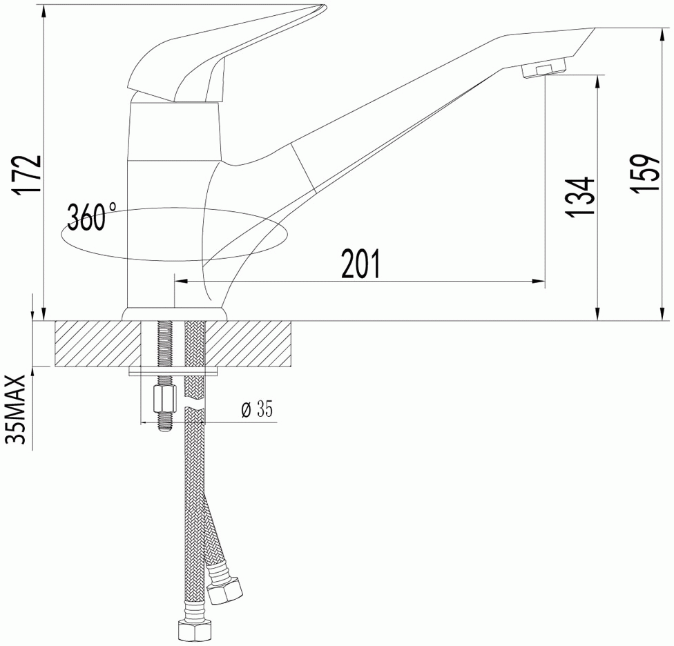 Lemark Poseidon LM4204C Смеситель для кухни