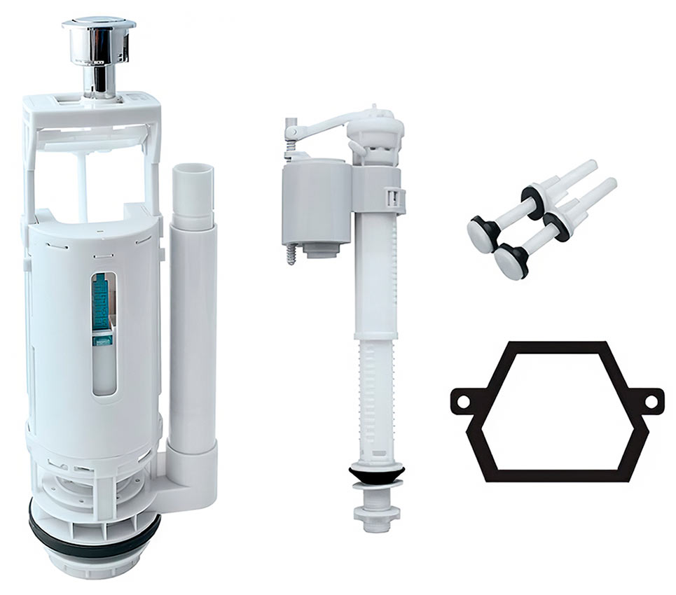 IDDIS F012400-02K Арматура для унитаза (нижний подвод 1/2")