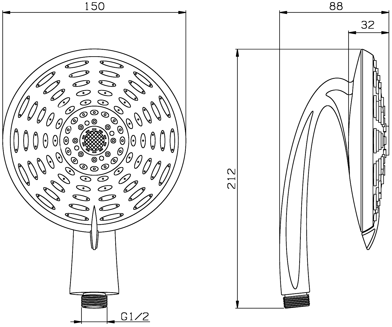 I.S.A. Sara 10670 Ручной душ (5 режимов)