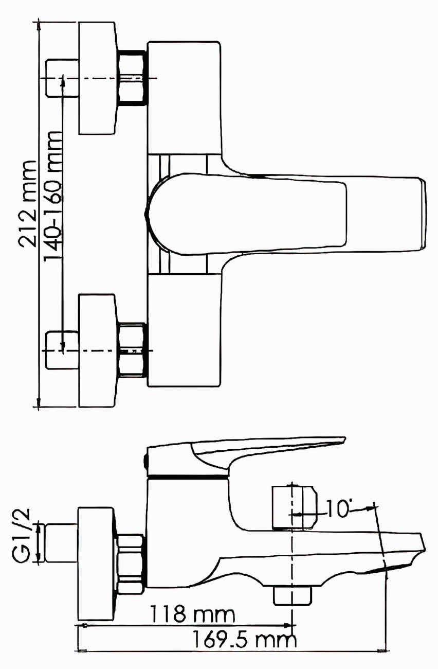 WasserKraft Wiese 8401 Смеситель для ванны