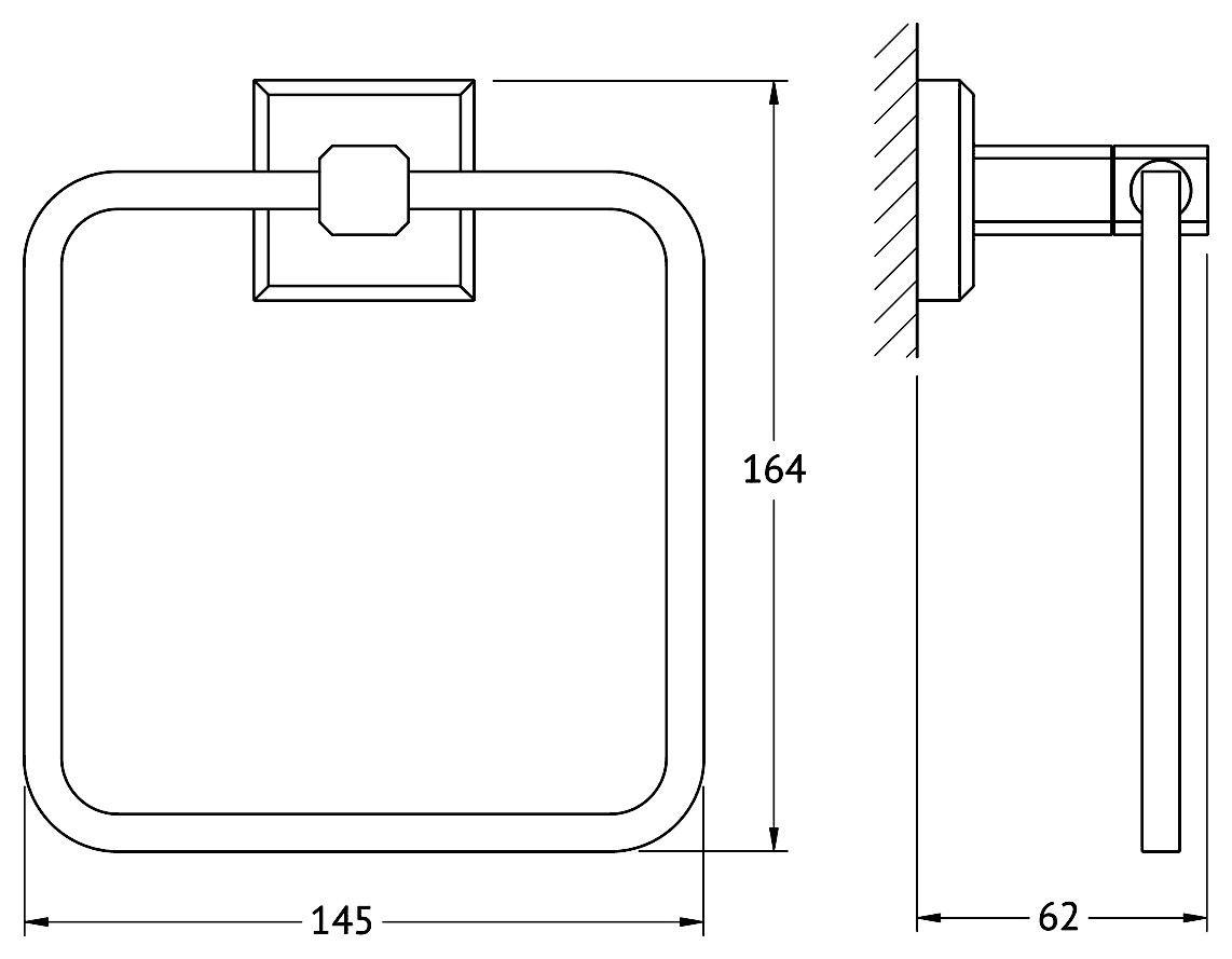 Artwelle Hagel 9913 Полотенцедержатель-кольцо (хром)