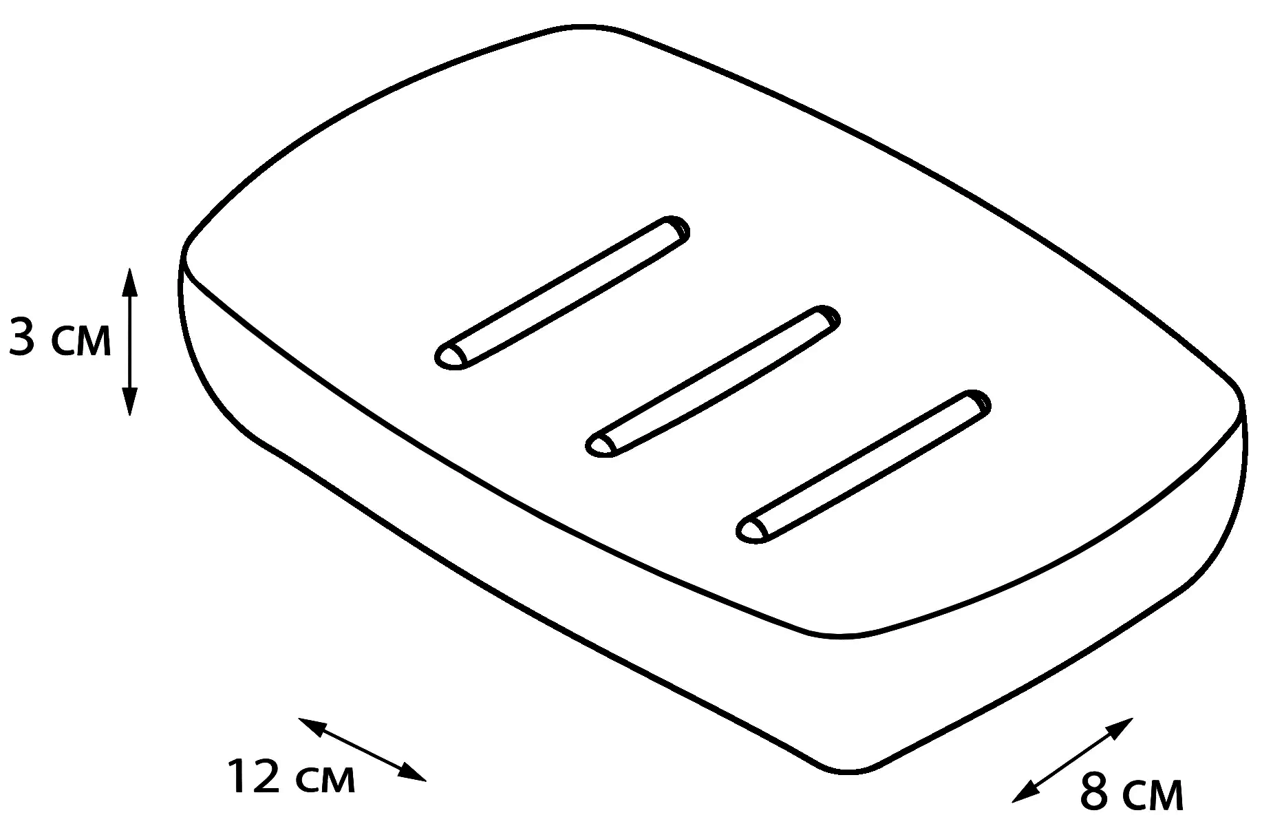 Fixsen Balk FX-270-4 Мыльница настольная