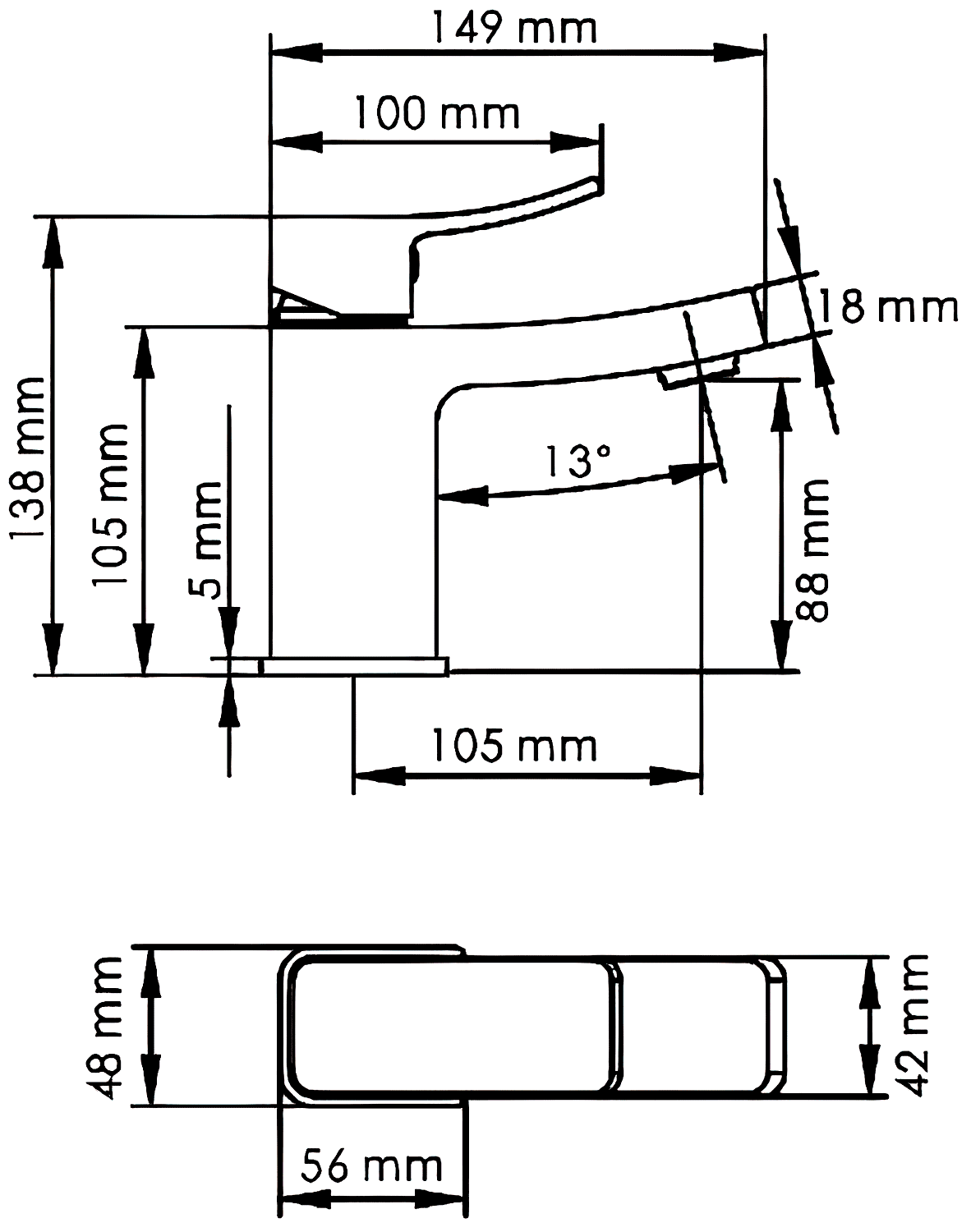 WasserKraft Aller 1063WHITE Смеситель для раковины