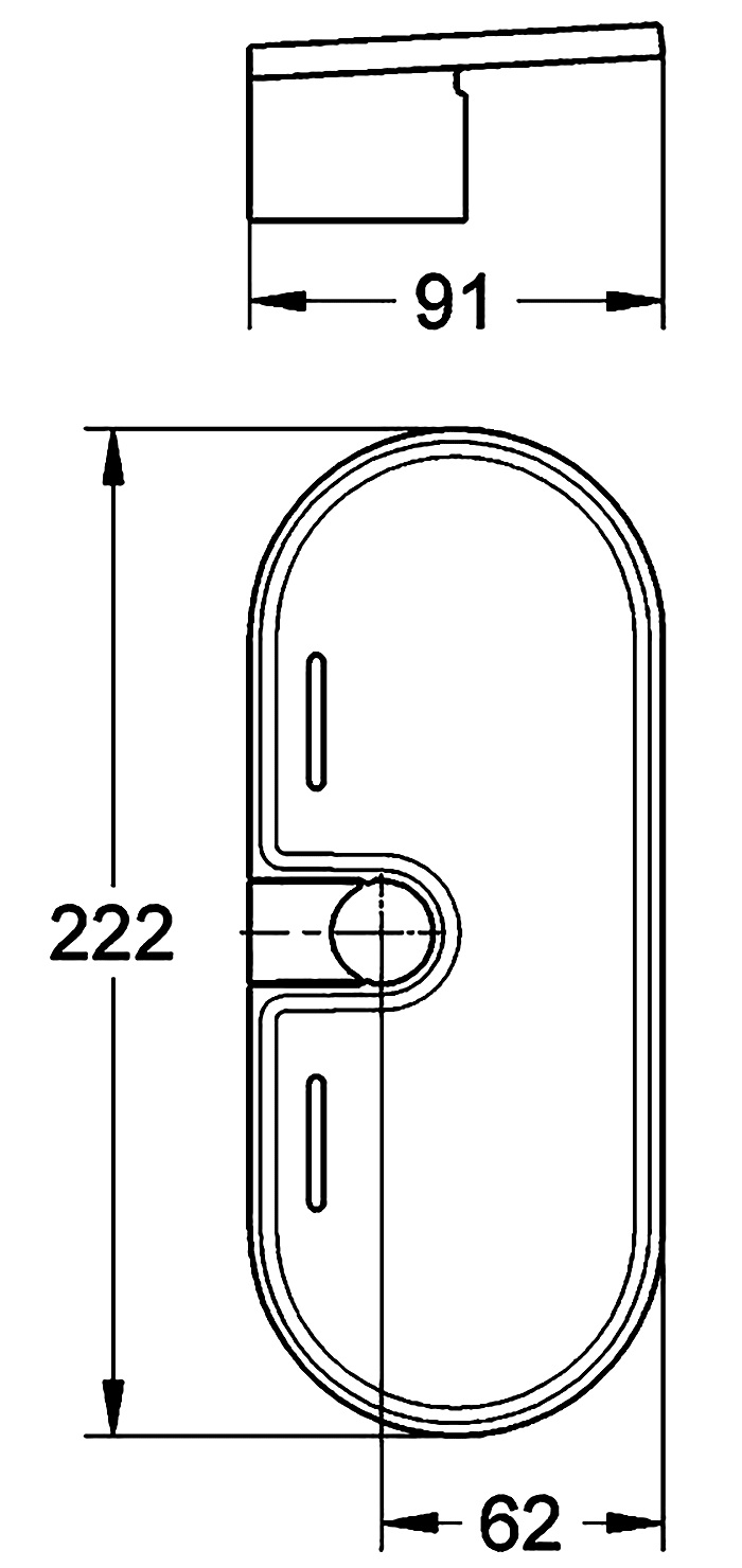 Grohe Tempesta 27596 000 Полочка EasyReach для душевой штанги