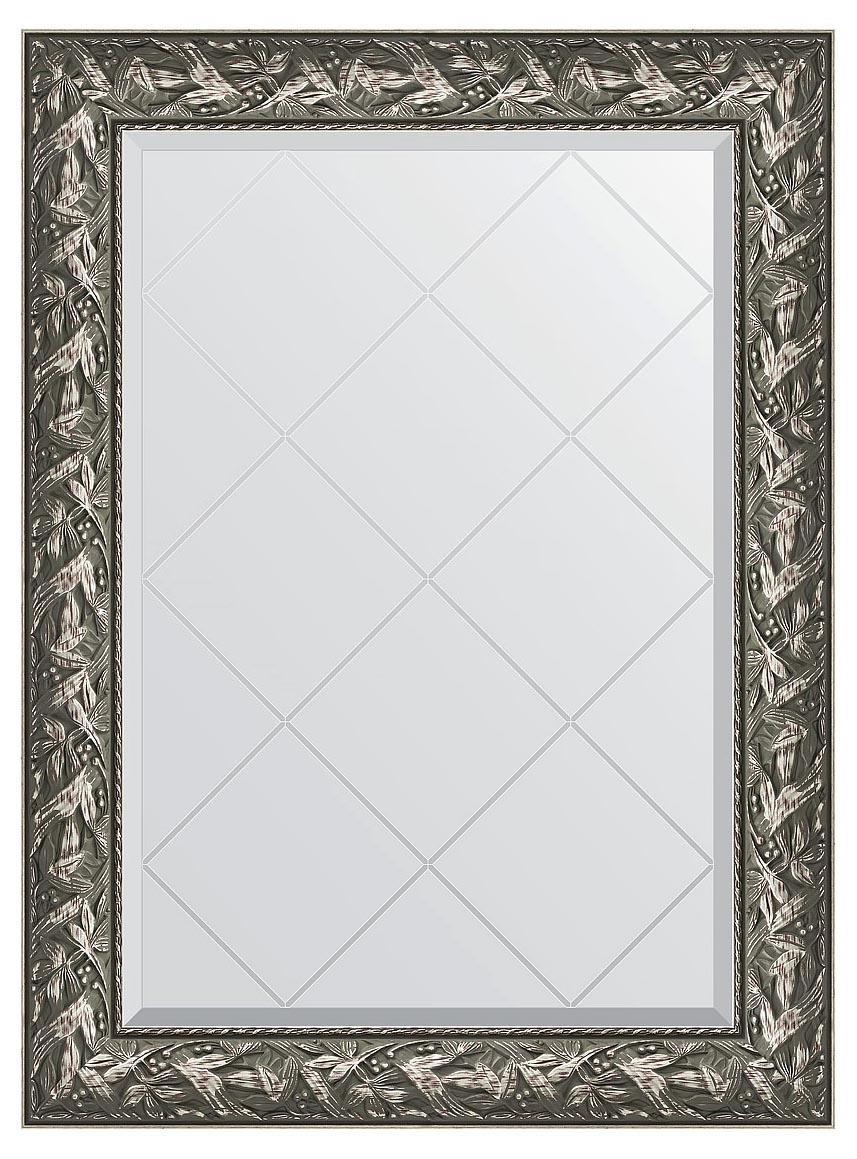 Evoform Exclusive-G BY4200 Зеркало с гравировкой в багетной раме 79x106