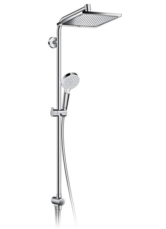 Hansgrohe Crometta Showerpipe E240 27289 000  Душевая система с переключателем (душ Ø240 мм)