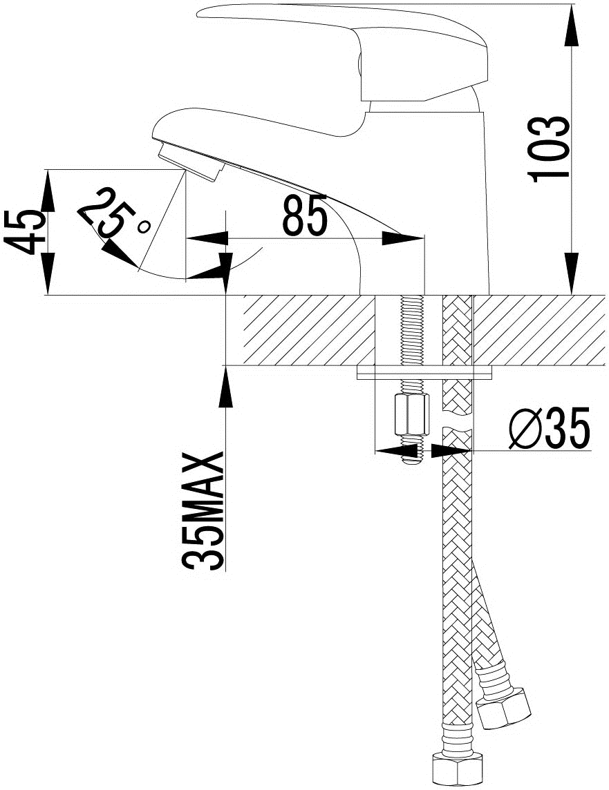 Lemark Pramen LM3356C Смеситель для раковины