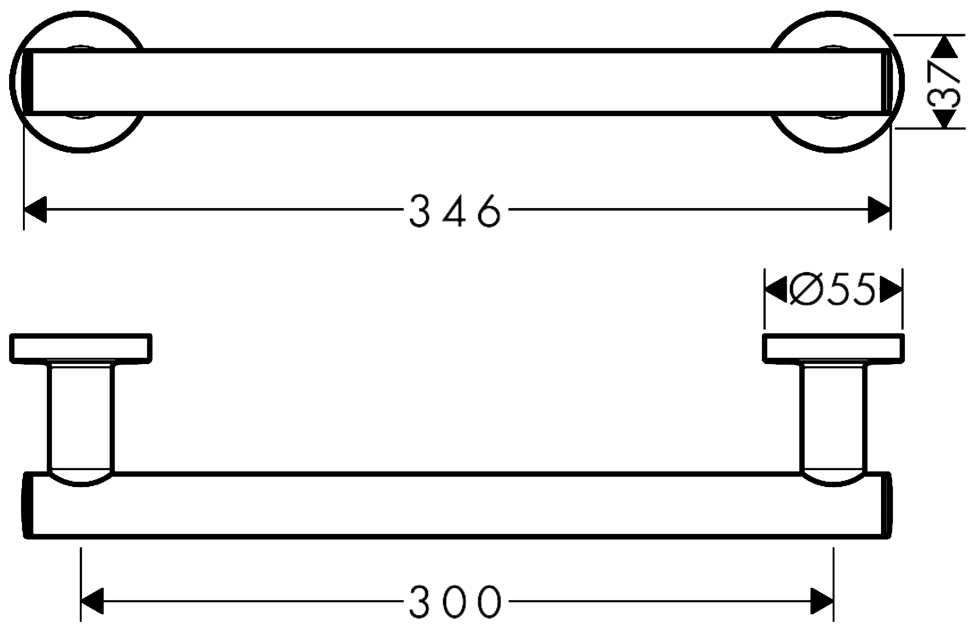 Hansgrohe Logis Universal 41713 000 Поручень
