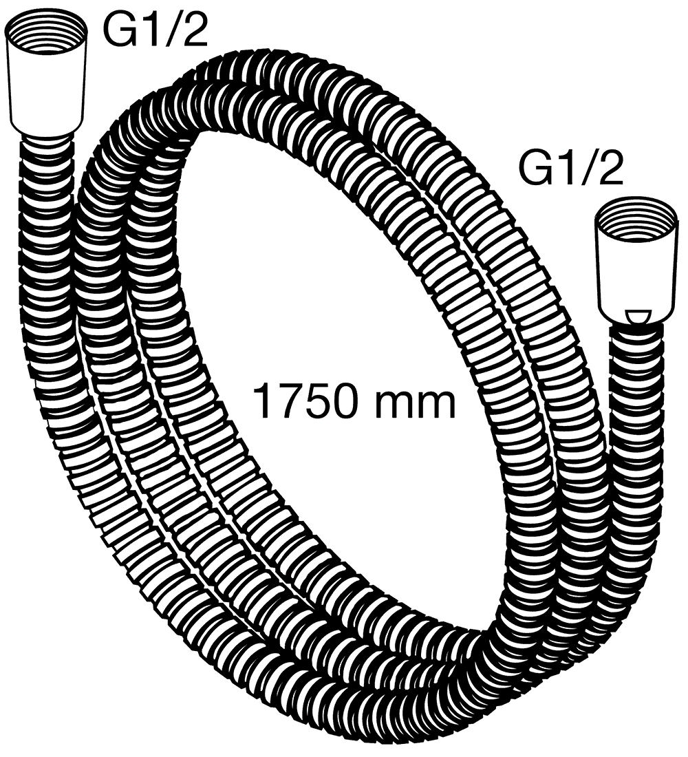 Damixa 760400264 Душевой шланг 1.75 м 1/2"x1/2"