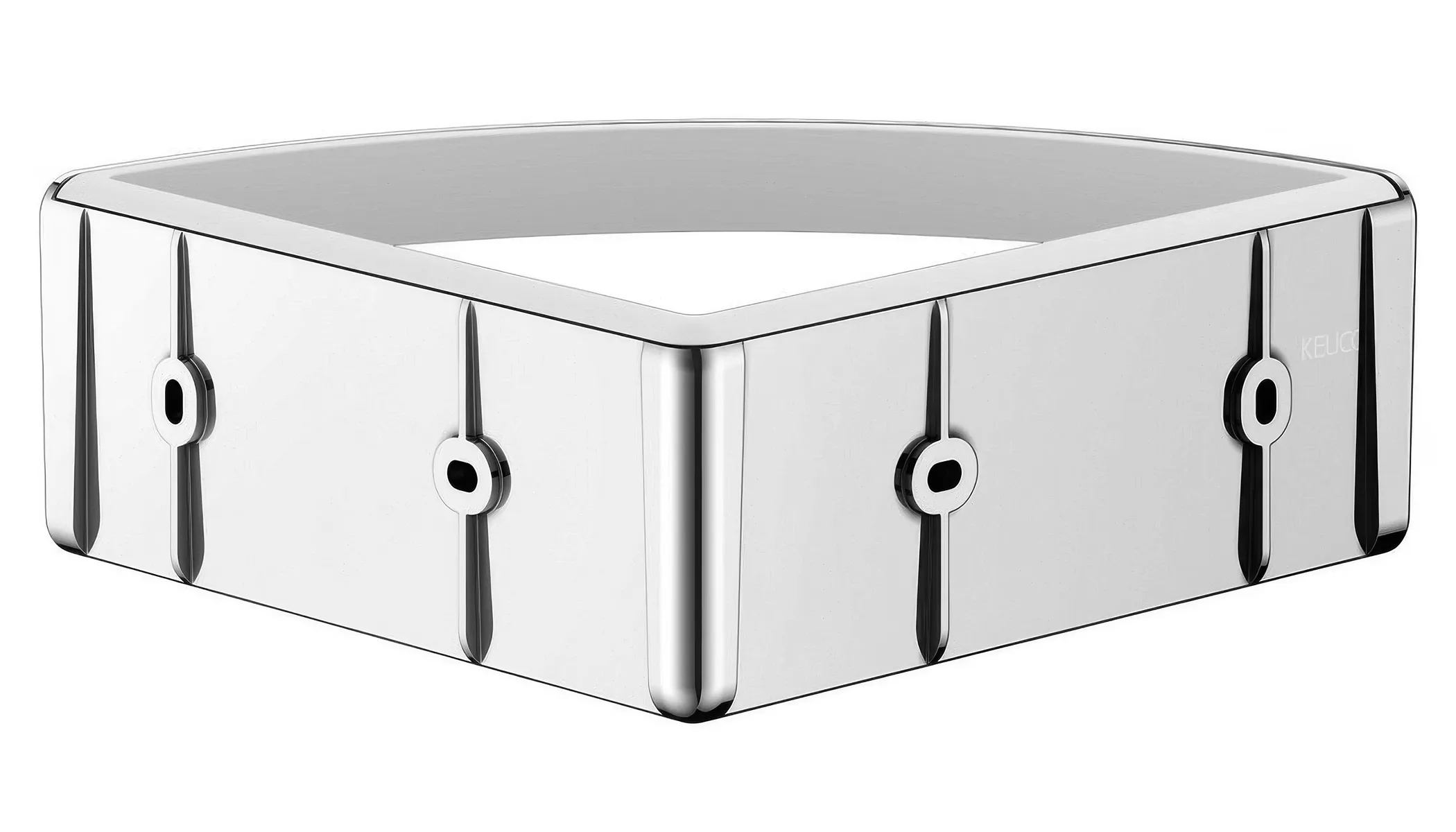 KEUCO Elegance 11657 010000 Полочка угловая (хром/белый)