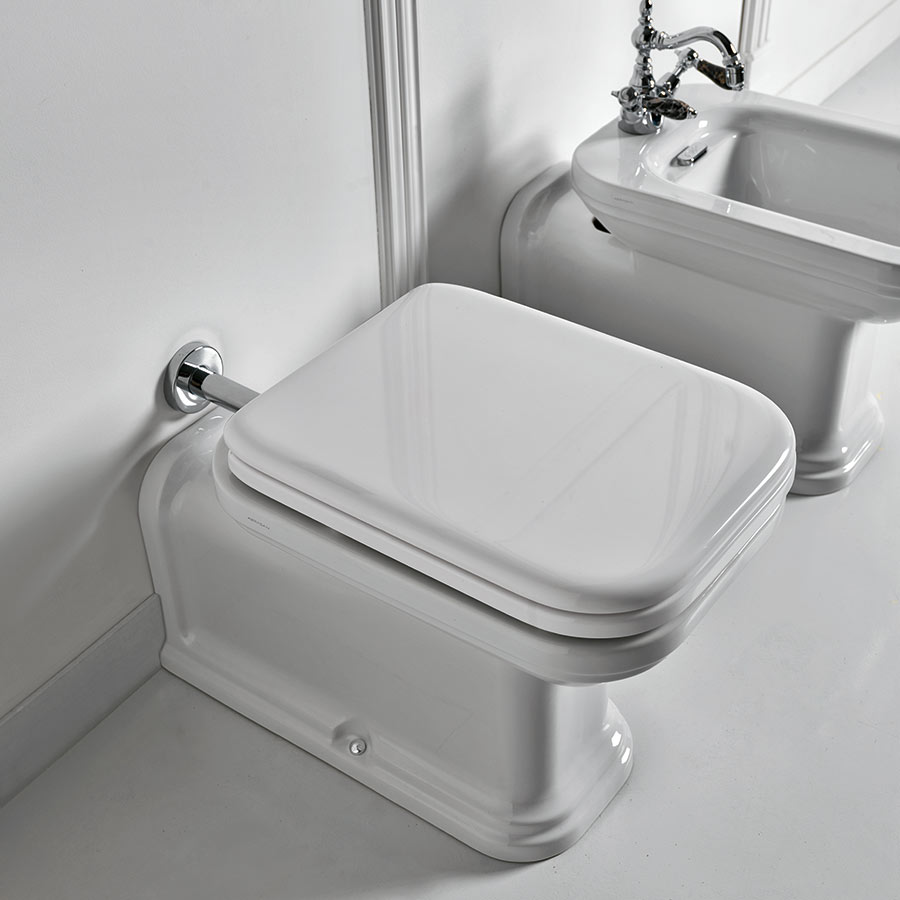 Kerasan Waldorf 411601/418801  Унитаз приставной с сиденьем SoftClose