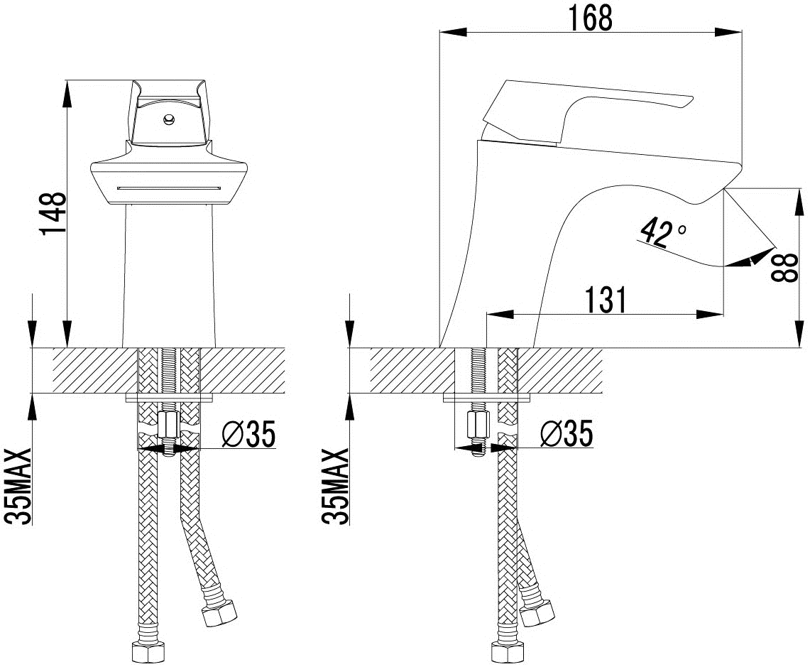 Lemark Unit LM4546C Смеситель для раковины