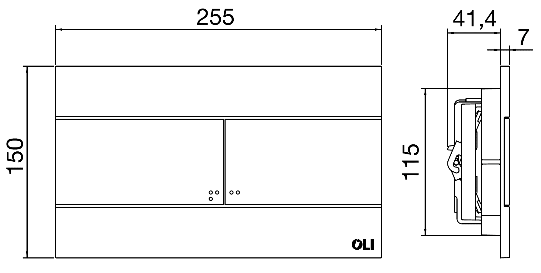 Oliveira Slim 659044 Кнопка смыва механическая (хром)