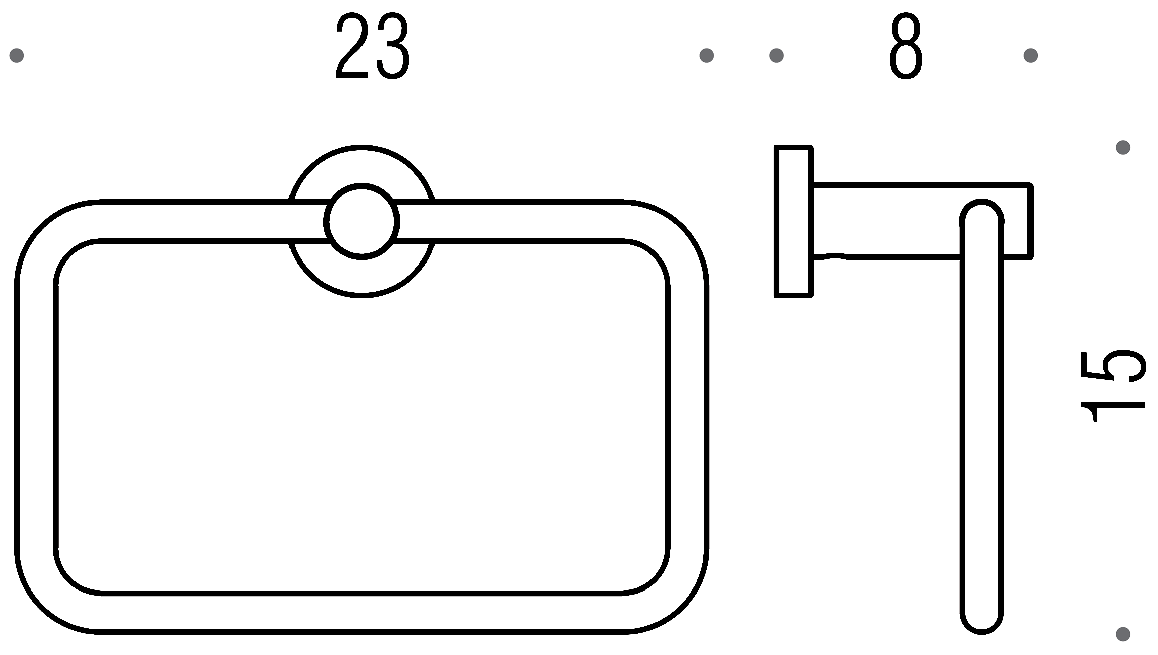 Colombo Plus W4931 Полотенцедержатель-кольцо (хром)