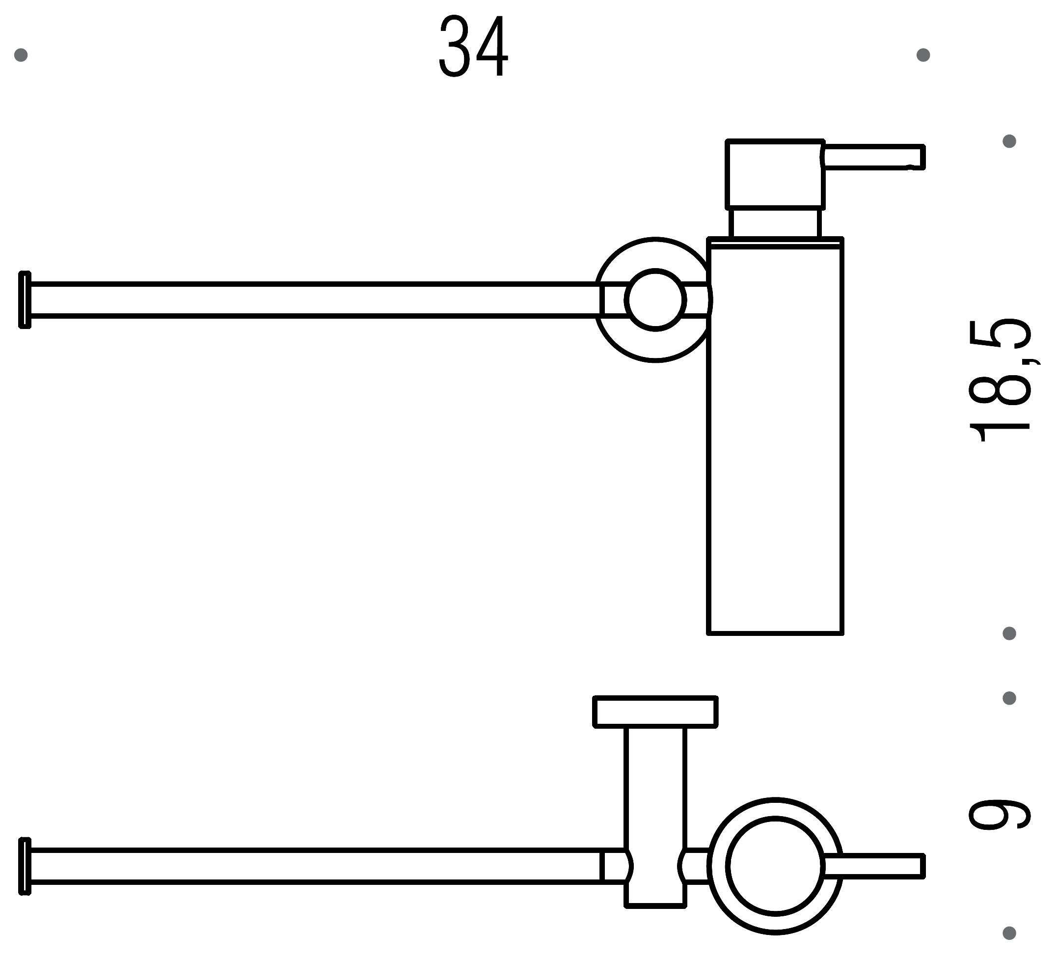 Colombo Plus W4975 Диспенсер жидкого мыла с полотенцедержателем