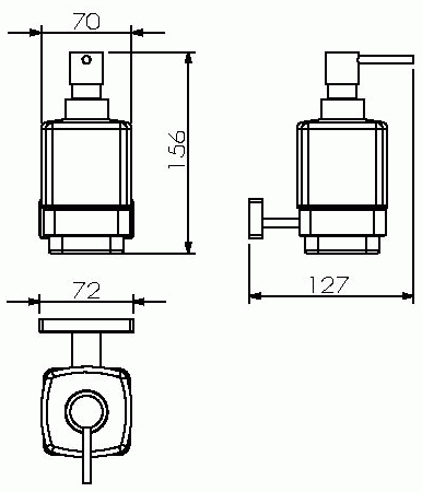 Langberger Alster 11921A Диспенсер для жидкого мыла