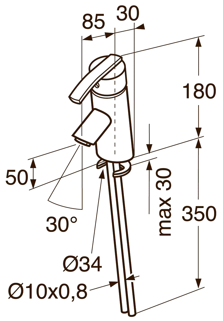 Gustavsberg Skandic 215051 Смеситель для раковины