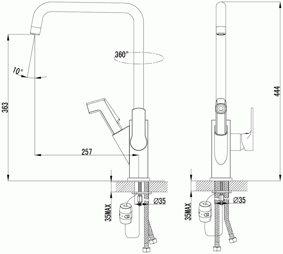 Lemark Soul LM6003C Смеситель для кухни