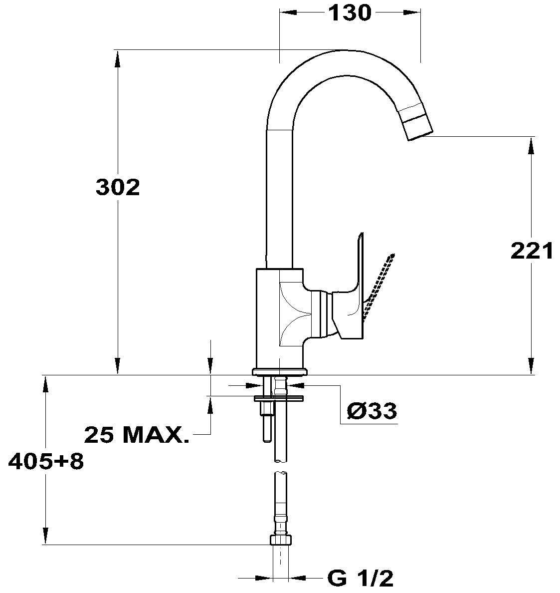 Mofem Trend Plus 150-1563-03 Смеситель для раковины высокий