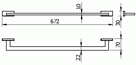 Langberger Alster 11901A Полотенцедержатель 67 см