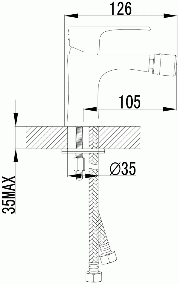 Lemark Plus Factor LM1608C Смеситель для биде