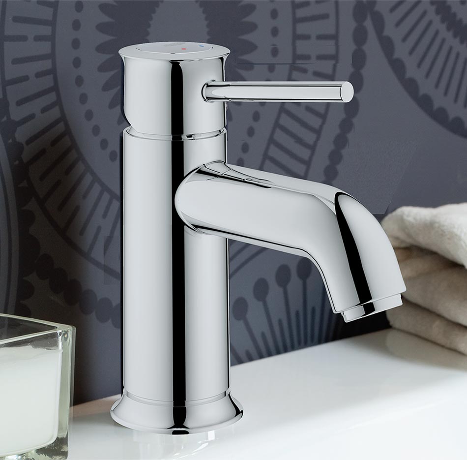 Grohe BauClassic 23162 000 Смеситель для раковины без донного клапана