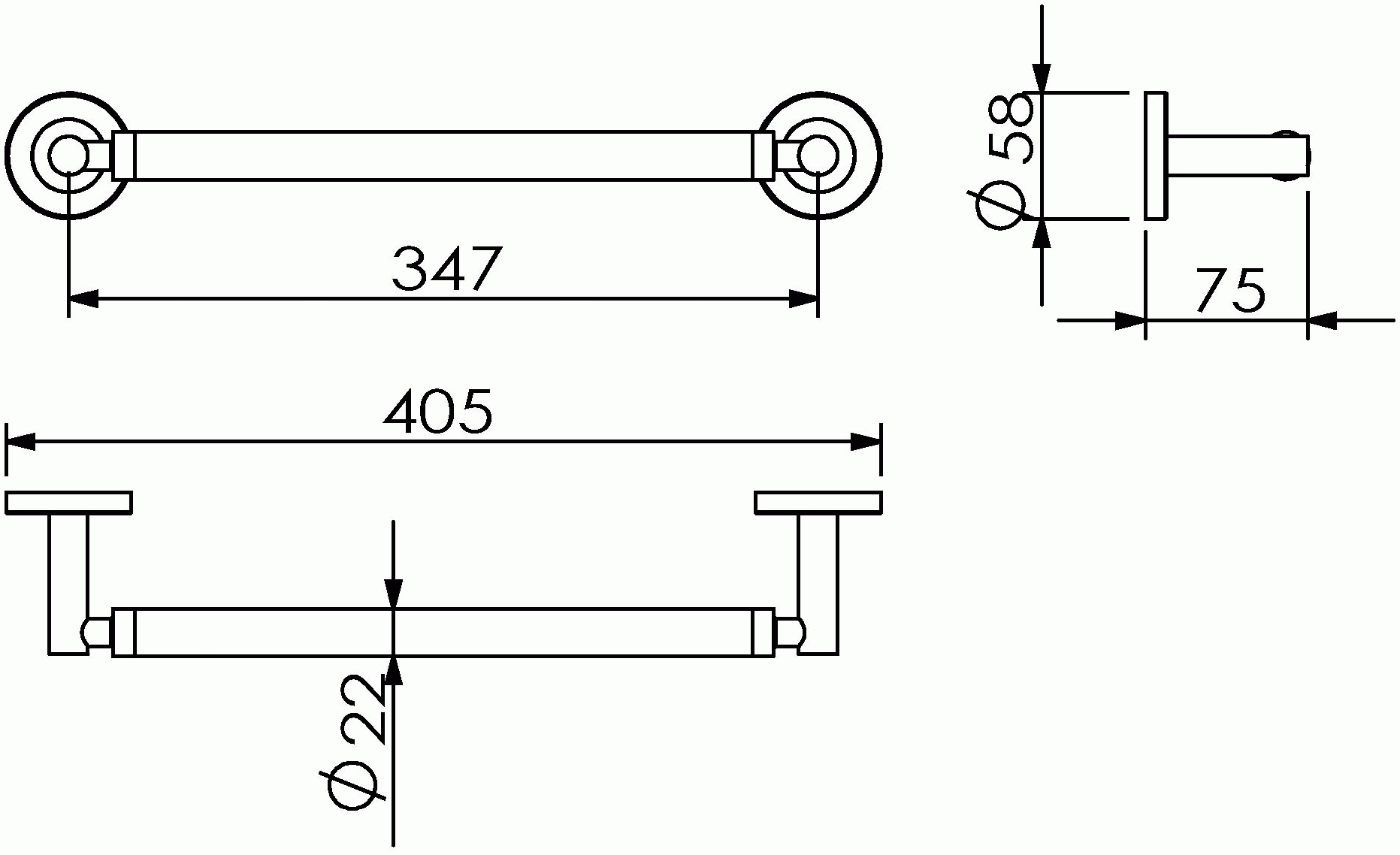 Langberger Burano 11056A Поручень 30 см