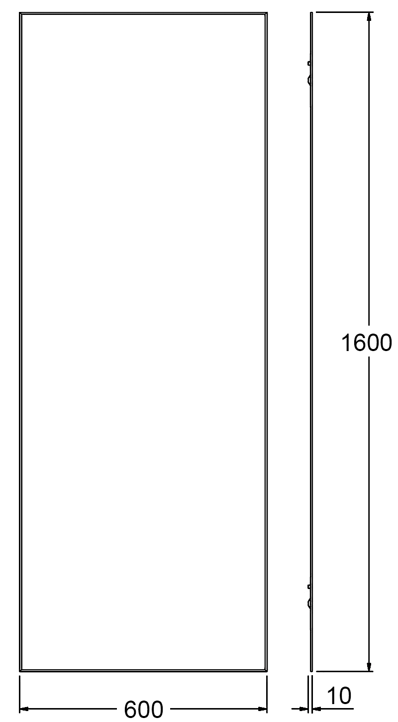 Evoform Standard BY0256 Зеркало 60x160 с фацетом 5 мм