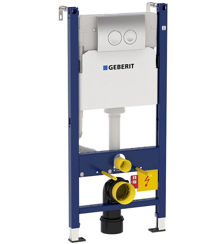 Geberit Duofix 458.124.21.1 Монтажная рама для унитаза с клавишей и крепежом (UP100, H112)