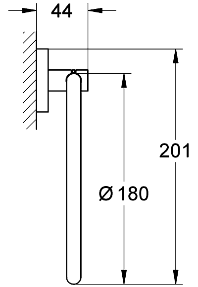 Grohe Essentials 40365 001 Полотенцедержатель-кольцо