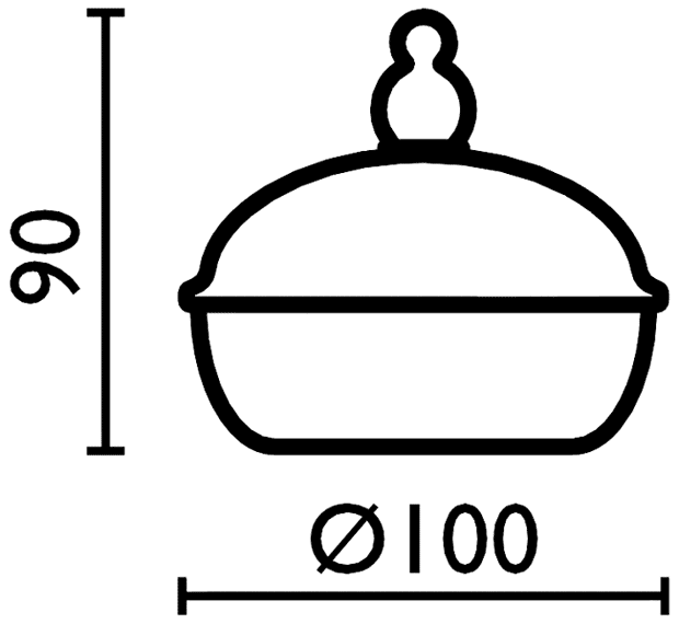 Bagno&Associati Opera 75.01.92  Контейнер Ø100 мм (бронза)