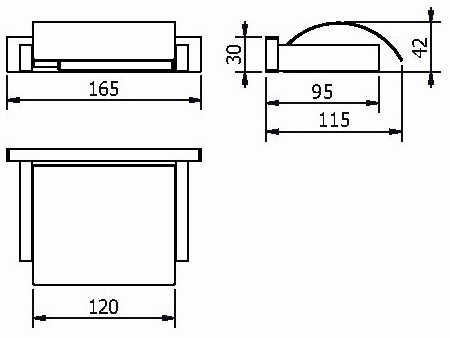 Langberger Alster 11941A Держатель туалетной бумаги с крышкой