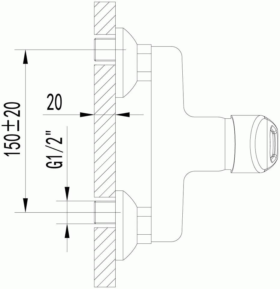 Lemark Luna LM4103C Смеситель для душа