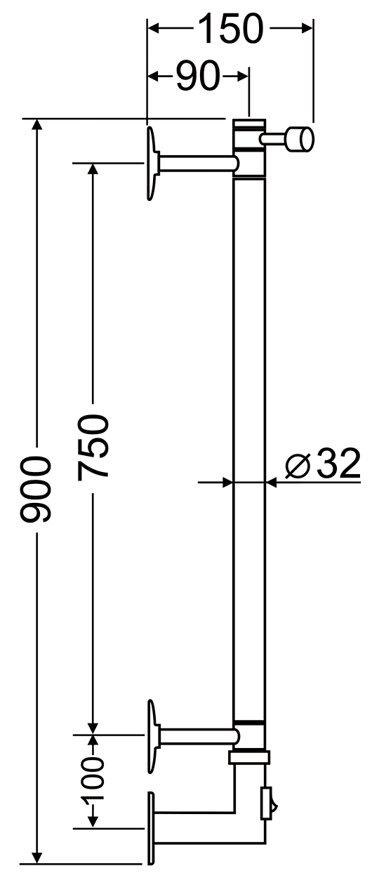 Margaroli Arcobaleno 616/S BOX BR Полотенцесушитель электрический (бронза)