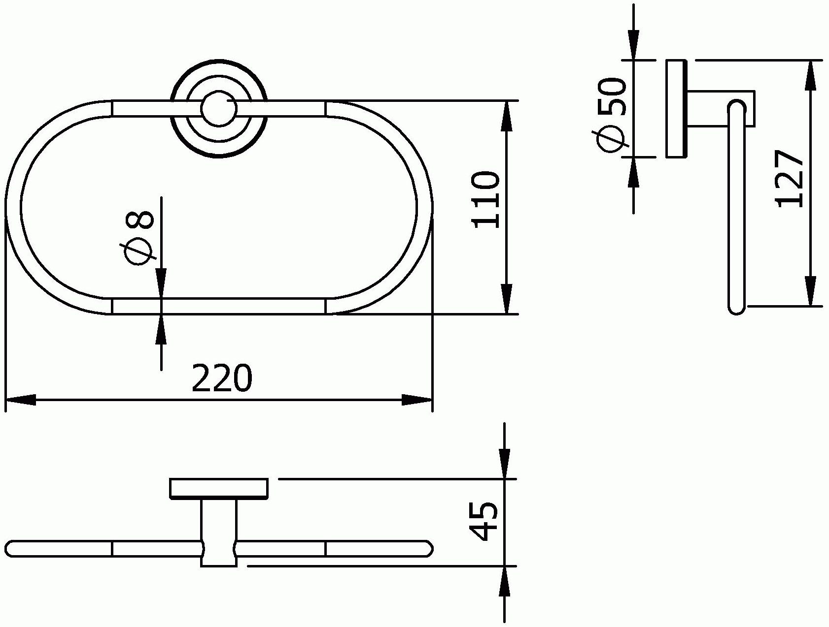 Langberger Burano 11038A Полотенцедержатель-кольцо