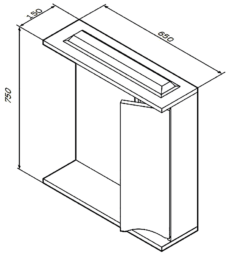 AM·PM Like M80MPR0651WG Зеркало 650x780 со шкафчиком (белый)