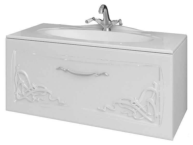 Edelform Vittoria 90  Тумбочка для ванной комнаты с раковиной 90 см (белый)