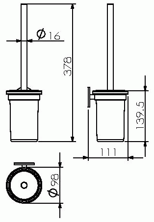 Langberger Molveno 30825A  Ёршик на клеевой основе