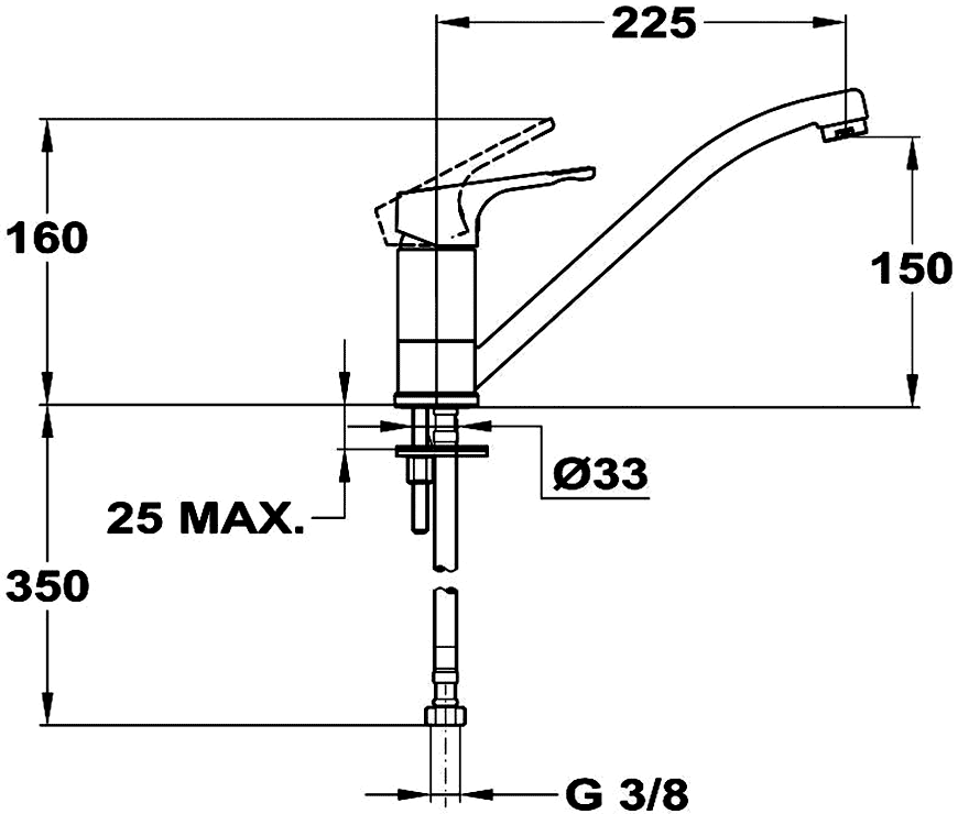 Mofem Junior Evo 152-0049-30 Смеситель кухонный