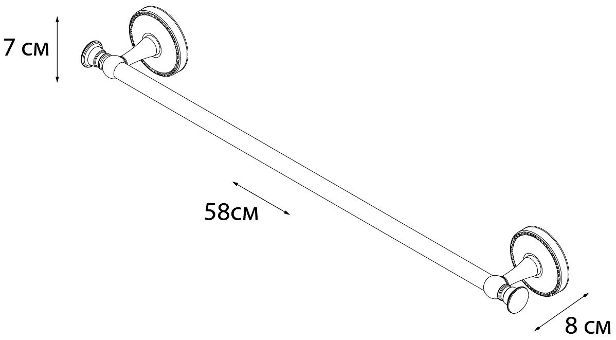 Fixsen Adele FX-55001 Полотенцедержатель 58 см